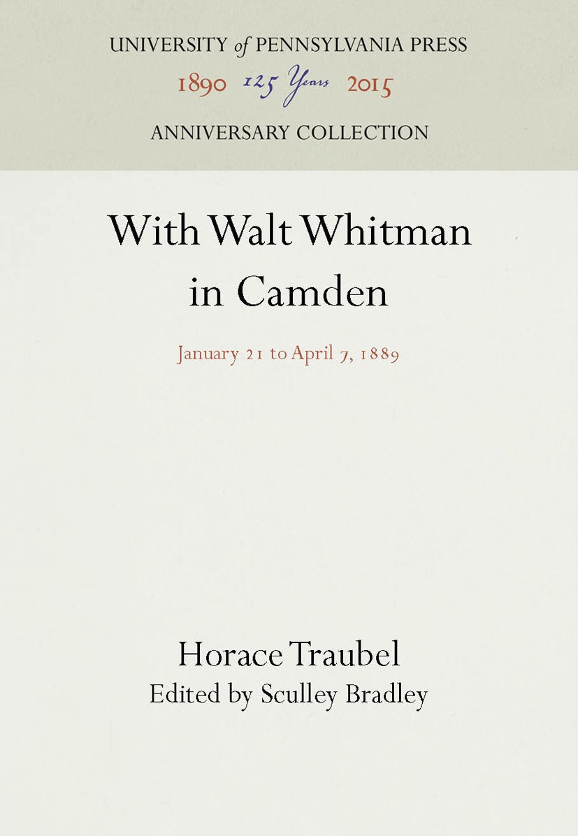 Book cover image for With Walt Whitman in Camden ISBN: 9781512807936